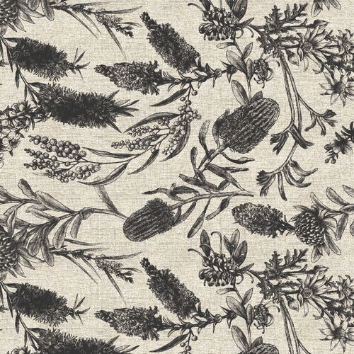 Little Aussie Linen Cotton Charcoal DV3156