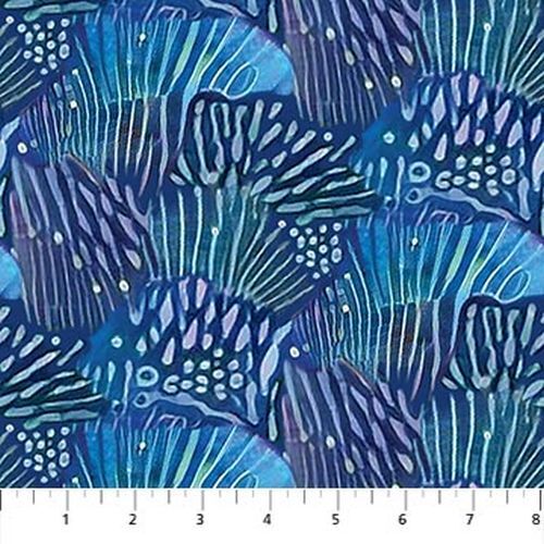 Muse Magic Abstract Scallop Blue 23197-46
