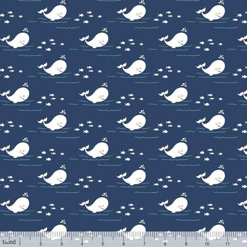 Blend Storytime Whales Fish Navy 106.02.2