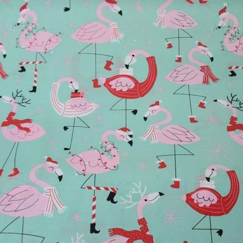 Fa La La Christmas Flamingos 1/2m