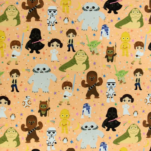 Minky Metallic Star Wars Cutietude 1/2m 008