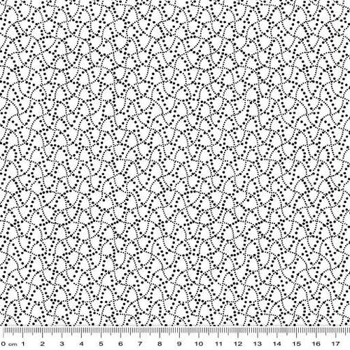 Night & Day Dot Waves White/Black 10405-99