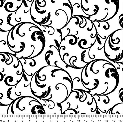 Night & Day Classic Scroll White/Black 10403-99