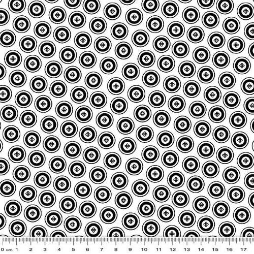 Night & Day Dotty Buttons White/Black 0157-199