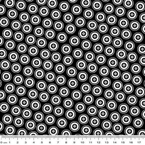 Night & Day Dotty Buttons Black/White 10401-90