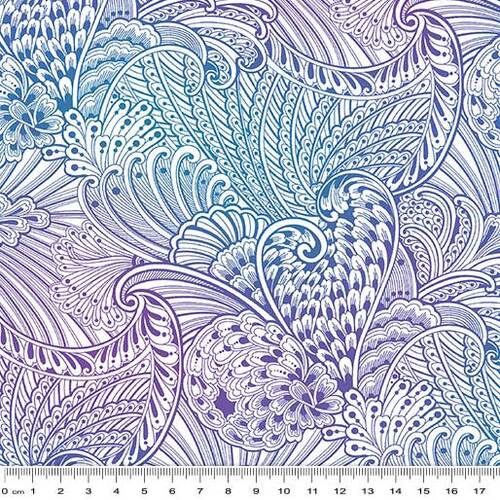 Peacock Flourish Oppulence Mottled Multi 10230-09