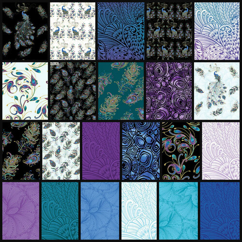 Peacock Flourish FQ Bundle