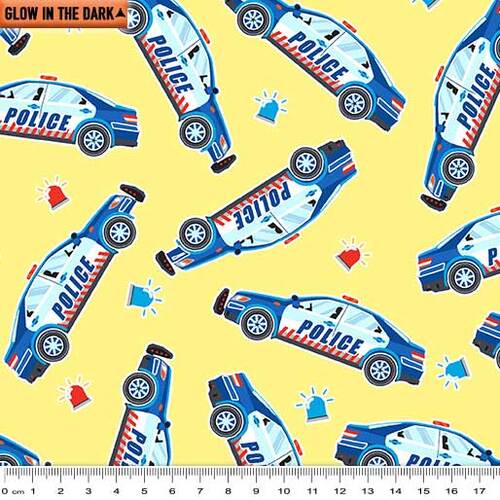 Save the Day Glow Police Cars 9735GL-33