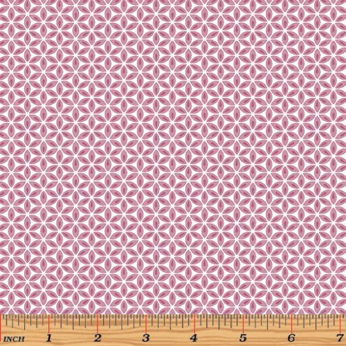 Words to Quilt By Geo Flowers Pink 6978-21