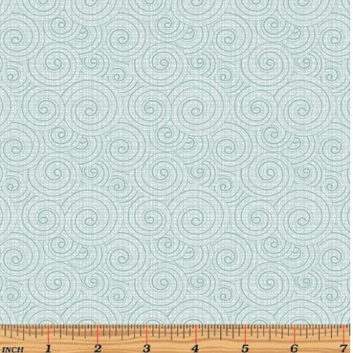 Words to Quilt By Swirl Teal 6977-04