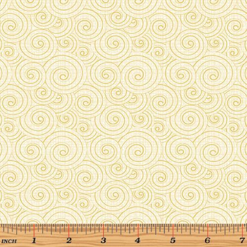 Words to Quilt By Swirl Yellow 6977-03