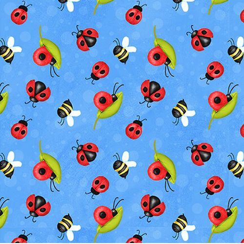 Gnome is Bees Lady Beetles Blue 9445-11