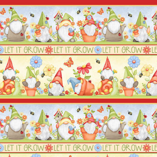 Gnome is Gnomes Novelty Stripe 9448-14