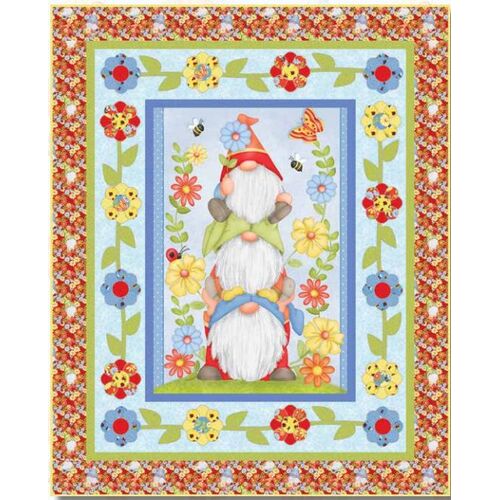 Gnome is Where Your Garden Quilt Kit