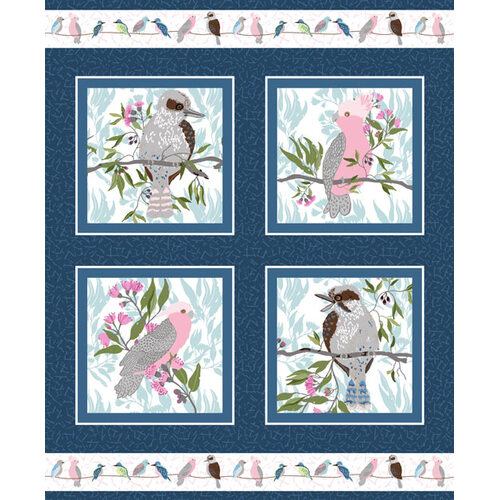 Aussie Feathered Friends Bush Birds Panel G