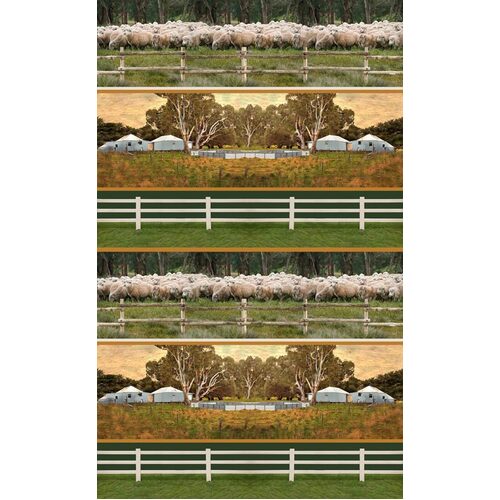 Merino Muster Australian Farming Stripe E