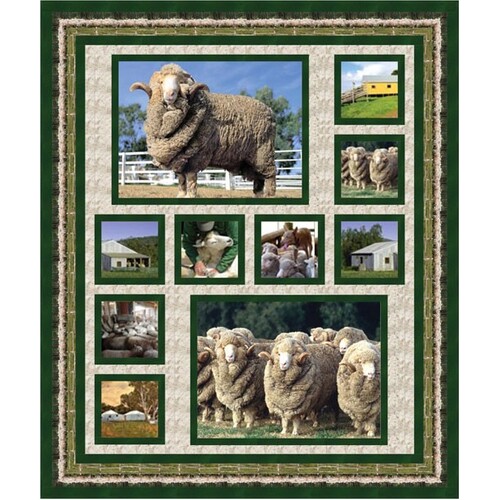 Merino Muster Australian Country Life Quilt Kit