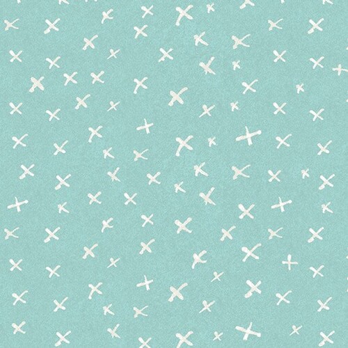 It's Raining Cats and Dogs Criss Cross Teal 339-80