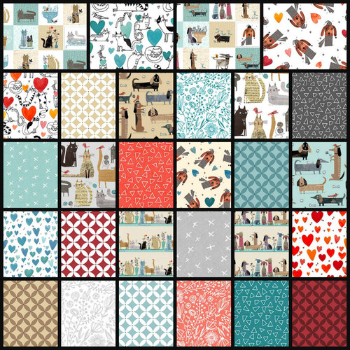 It's Raining Cats and Dogs Fabric Bundle