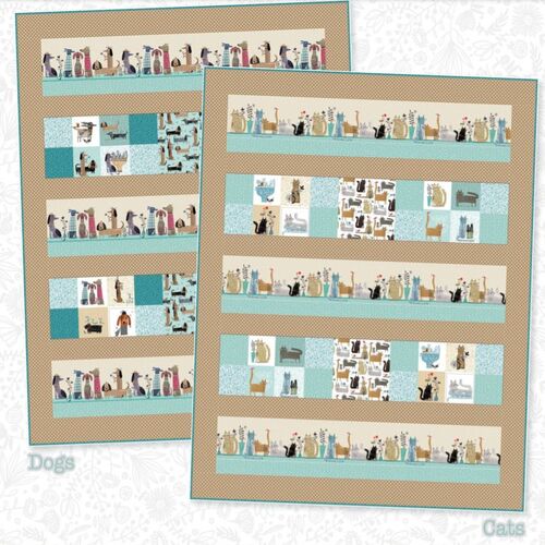 It's Raining Cats and Dogs - DOG Quilt Kit