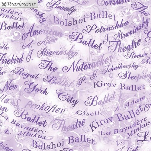 Pearl Ballet Classic Words Lilac 9841P-06
