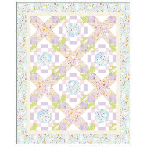 Hippity Hoppity Hopping Around Quilt Kit