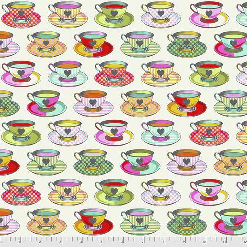 Tula Pink Curiouser Tea Time Cups PWTP163.SUGAR