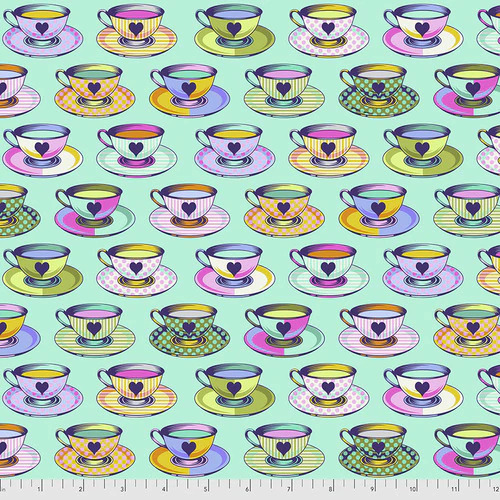 Tula Pink Curiouser Tea Time Cups PWTP163.DAYDREAM
