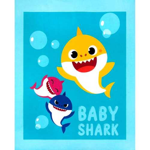 Licensed Nickelodeon Baby Shark Quilt Panel
