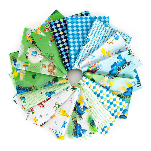 The Little Engine That Could Trains Fat Quarter Bundle