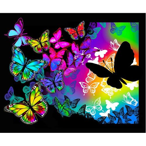 Butterflies in Flight Butterfly Digital Panel