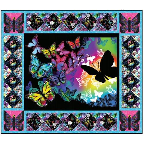 Butterflies in Flight Butterfly Digital Quilt Kit