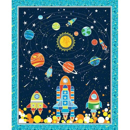 All Systems Glow in Dark Planets Space Panel