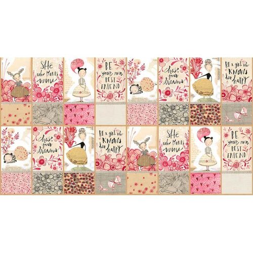 Love is Spoken Here Blocks Panel 112.121.02.1