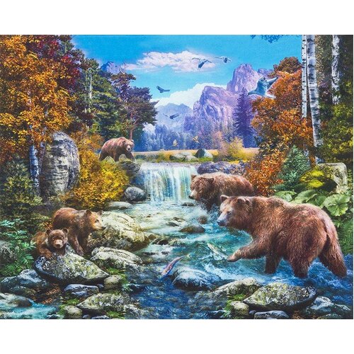 Picture This Nature Digital Wild Bears Panel