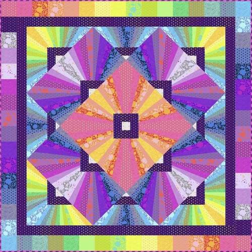 Tula Pink Solar Flare True Colours Quilt Kit