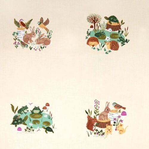 Woodland Wander Animal Panel Cream 11
