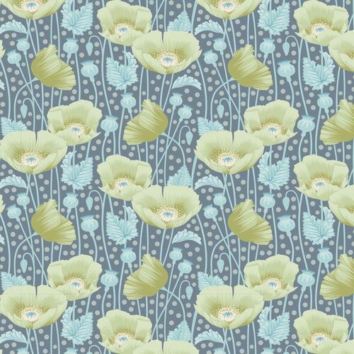 Tilda Gardenlife Poppies Green 100312