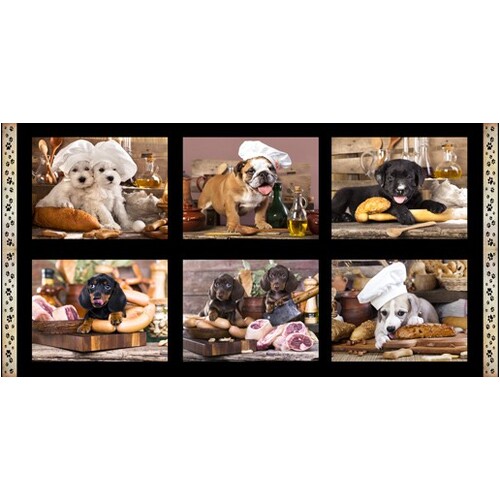 Kitchen Dogs Puppies Panel B