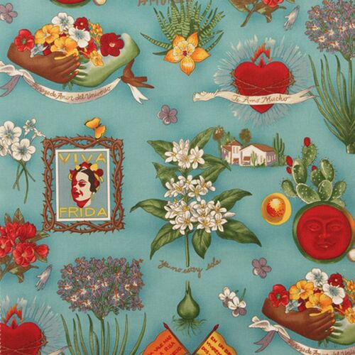 Viva Frida Kahlo Folklorico 1/2m 1406 D