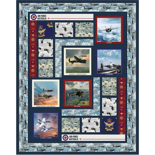 Air Force Centenary Airborne Fabric Quilt Kit B