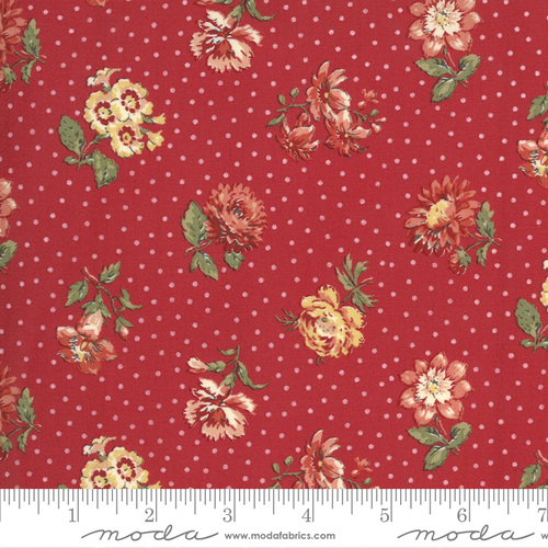 Moda Jardin De Fleurs Floral Rouge 13893 12