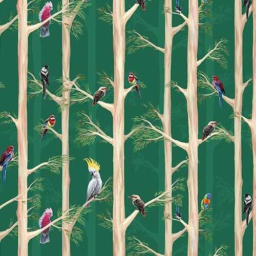Birds of the Bush Blue Gum Forest Green K