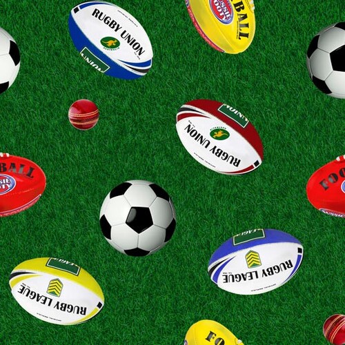 Outdoor Aussie Sports Balls Rugby Soccer W