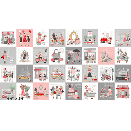 Pamper Fabric Blocks Panel 24" 2318