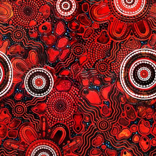 Spirit of the Bush Aboriginal Art Ntia Warramparta K 1/2m
