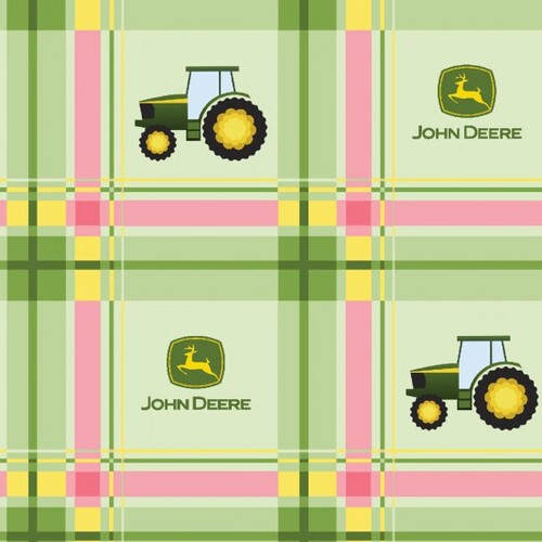 Licensed John Deere Nursery Girls Love Tractors Too Check