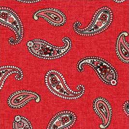 Subtle Charm Paisley Red