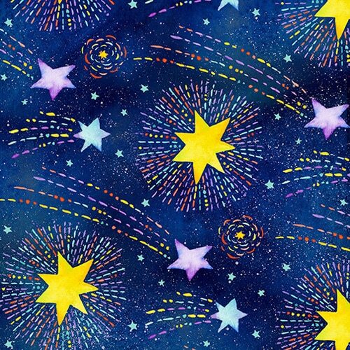 Stay Wild Moon Shooting Stars Navy 9308-77