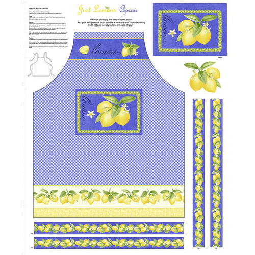 Just Lemons Apron Panel 9352P-74